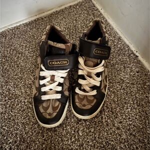 Coach Black and Brown Sneakers Low-Top Casual